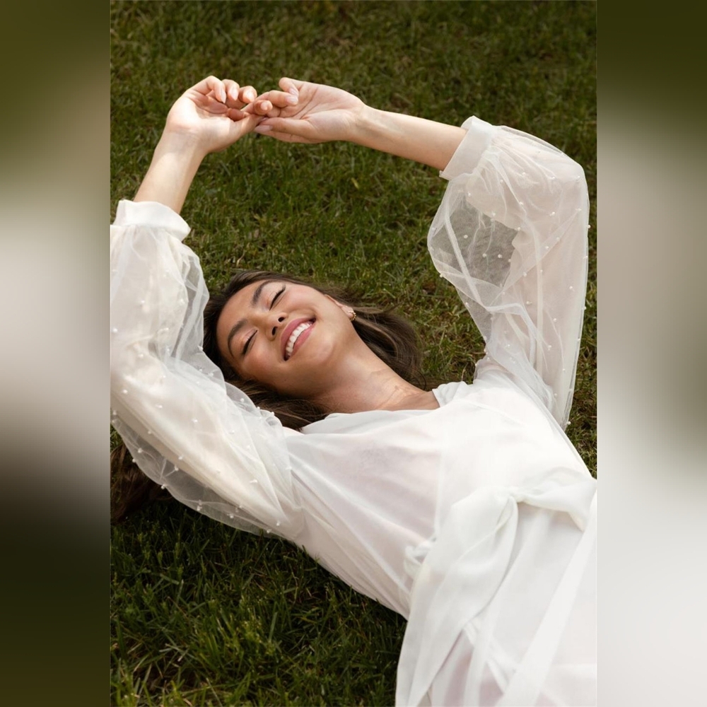 Rya Collection,  Pearl Semi Sheer Robe - Exclusive - XXL NWT